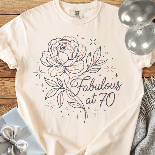 Fabulous at 70 - Premium 70th Birthday T-Shirt