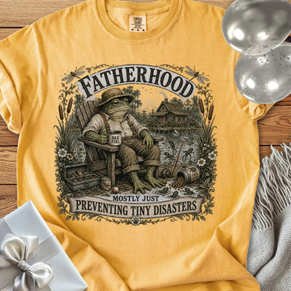 Fatherhood, Preventing Tiny Disasters - Premium Parenting T-Shirt