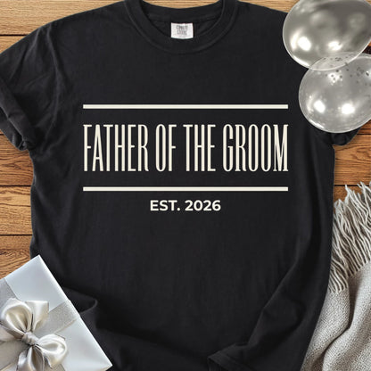 Father of the Groom, Est. 2026 - Premium Wedding T-Shirt