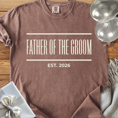 Father of the Groom, Est. 2026 - Premium Wedding T-Shirt