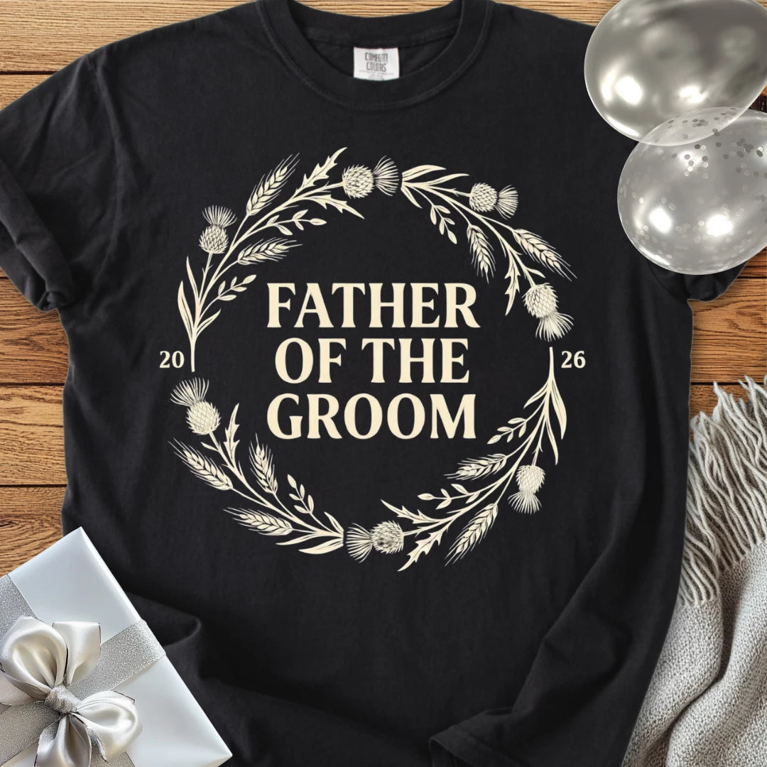 Father of the Groom 2026 - Premium Wedding T-Shirt