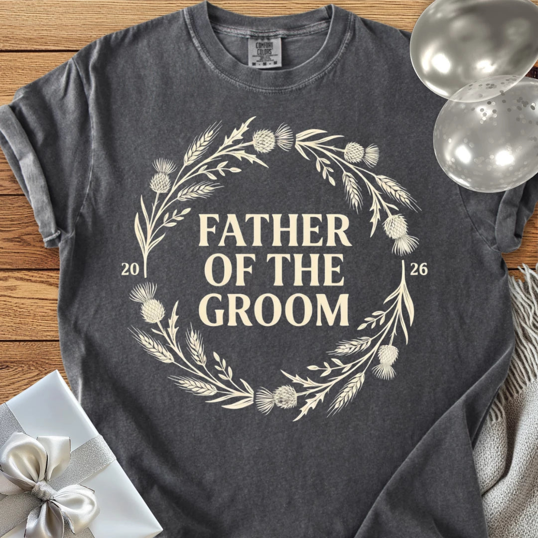 Father of the Groom 2026 - Premium Wedding T-Shirt