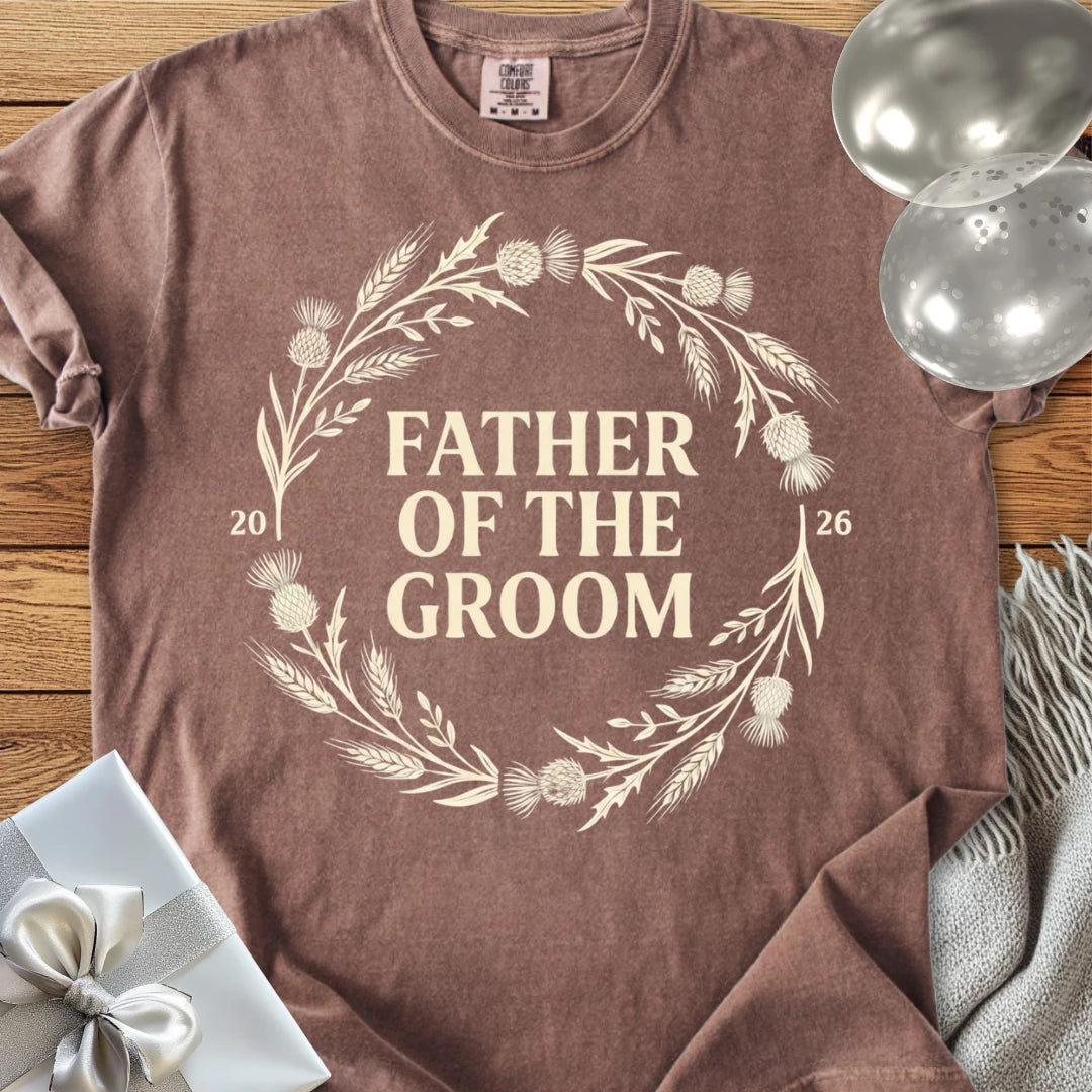Father of the Groom 2026 - Premium Wedding T-Shirt