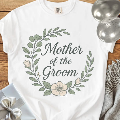 Mother of the Groom - Premium Floral Bridal Party T-Shirt
