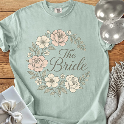 The Bride - Premium Floral Bridal Party T-Shirt