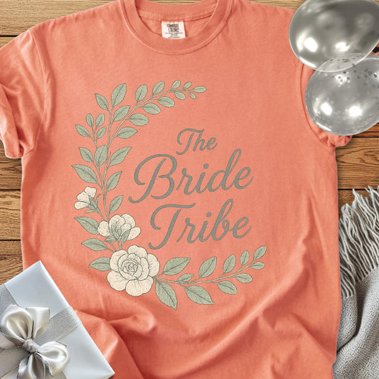 The Bride Tribe - Premium Floral Bridal Party T-Shirt