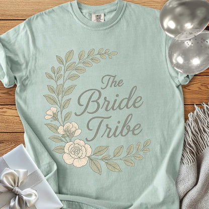 The Bride Tribe - Premium Floral Bridal Party T-Shirt