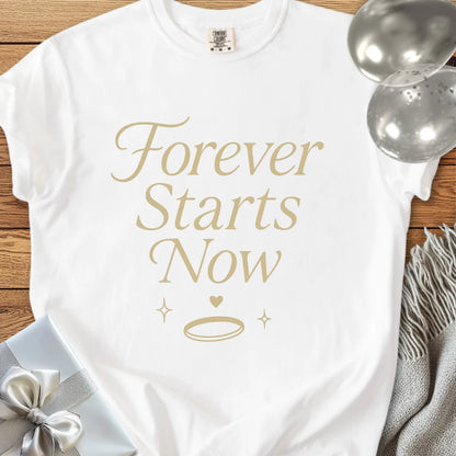 Forever Starts Now - Premium Wedding T-Shirt