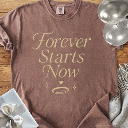 Forever Starts Now - Premium Wedding T-Shirt