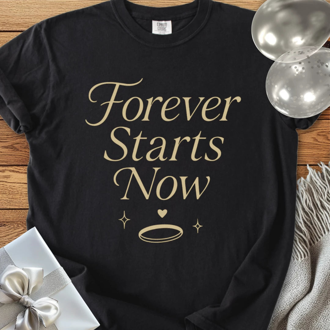 Forever Starts Now - Premium Wedding T-Shirt