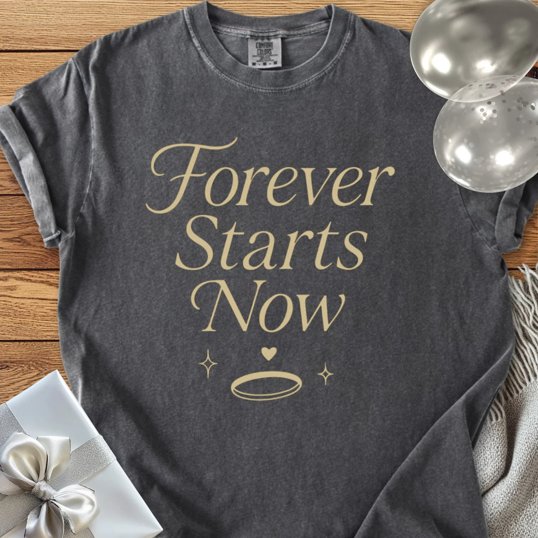 Forever Starts Now - Premium Wedding T-Shirt