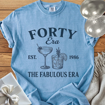 Forty Era, Est. 1986, The Fabulous Era - Premium 40th Birthday T-Shirt