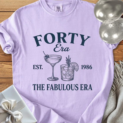 Forty Era, Est. 1986, The Fabulous Era - Premium 40th Birthday T-Shirt
