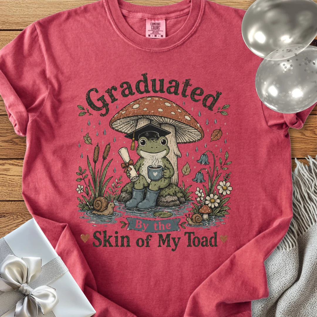 Graduated by the Skin of My Toad - Premium Graduation T-Shirt