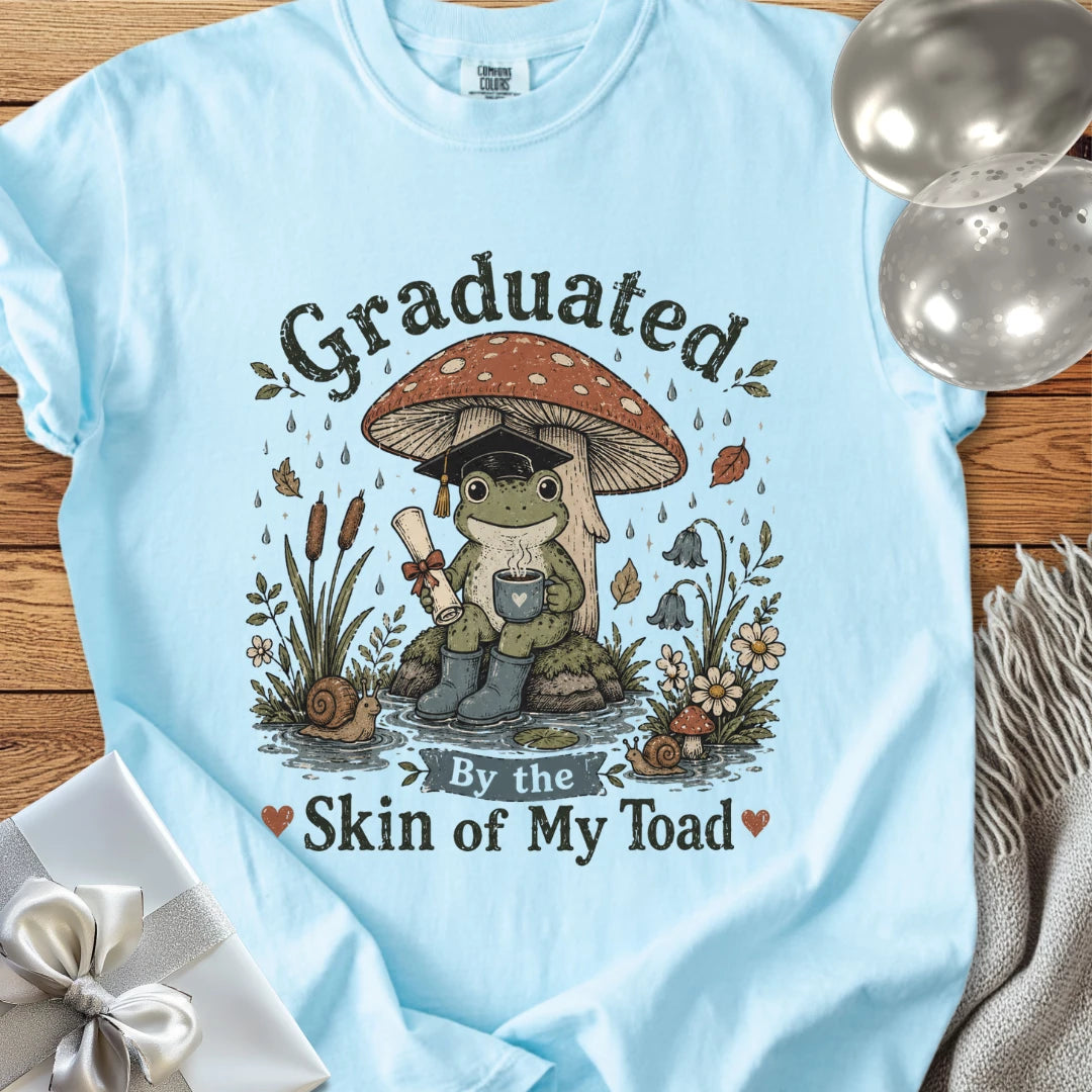 Graduated by the Skin of My Toad - Premium Graduation T-Shirt