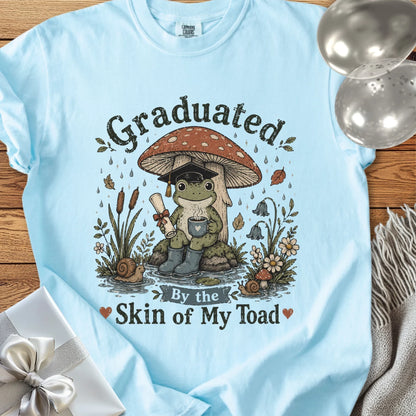 Graduated by the Skin of My Toad - Premium Graduation T-Shirt