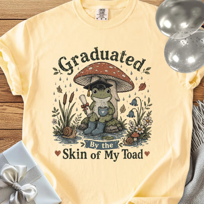 Graduated by the Skin of My Toad - Premium Graduation T-Shirt
