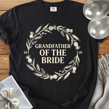 Grandfather of the Bride 2026 - Premium Wedding T-Shirt