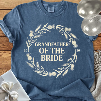 Grandfather of the Bride 2026 - Premium Wedding T-Shirt