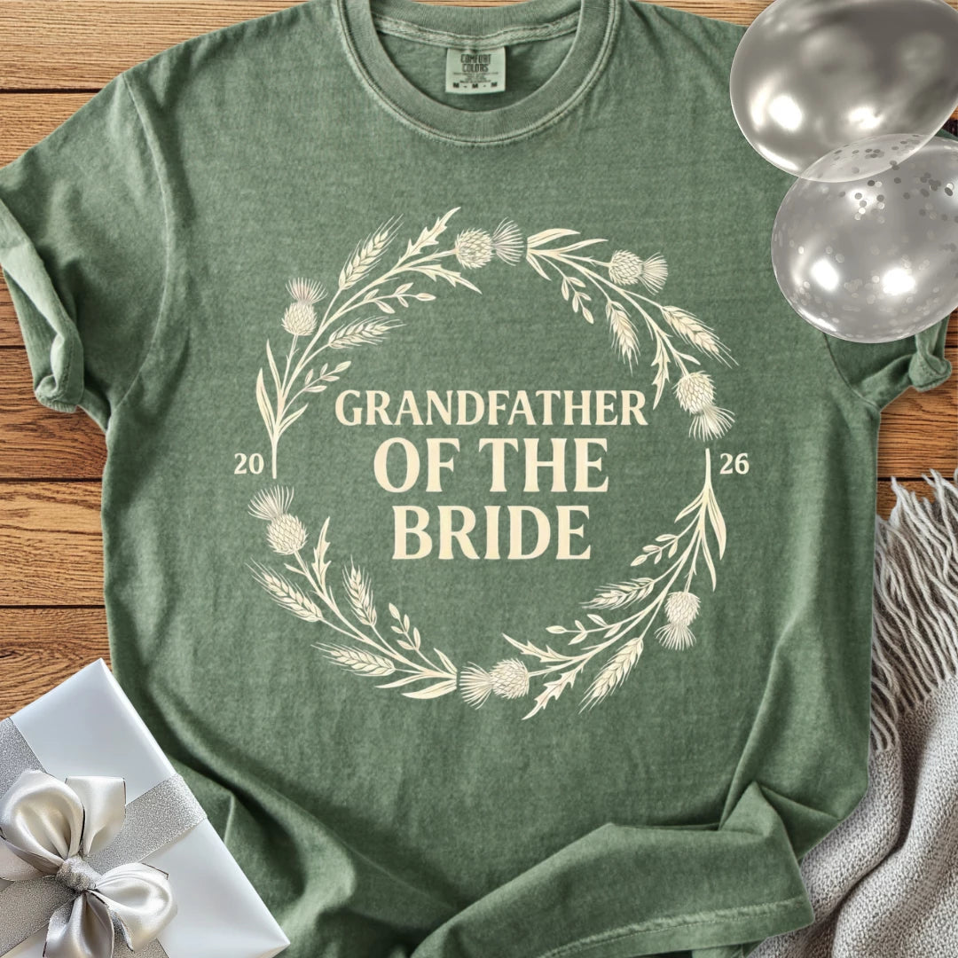 Grandfather of the Bride 2026 - Premium Wedding T-Shirt