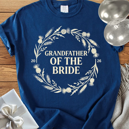 Grandfather of the Bride 2026 - Premium Wedding T-Shirt