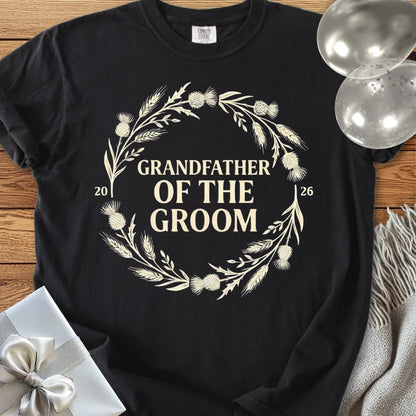 Grandfather of the Groom 2026 - Premium Wedding T-Shirt