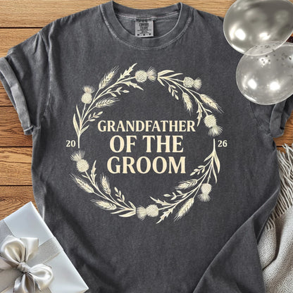 Grandfather of the Groom 2026 - Premium Wedding T-Shirt