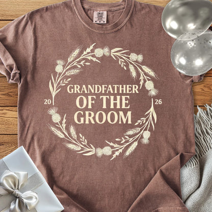 Grandfather of the Groom 2026 - Premium Wedding T-Shirt