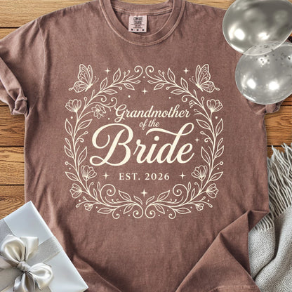 Grandmother of the Bride, Est 2026 - Premium Wedding T-Shirt