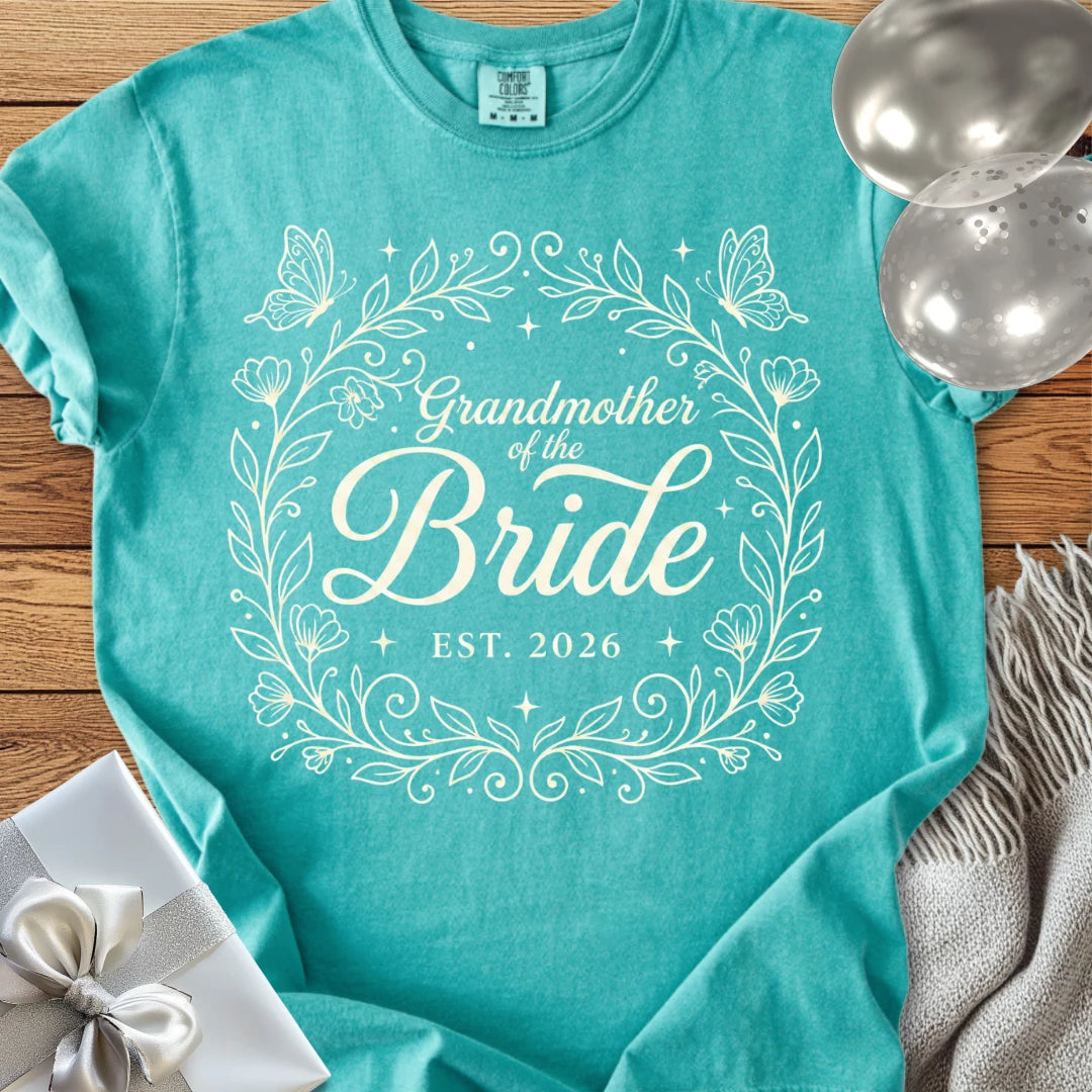 Grandmother of the Bride, Est 2026 - Premium Wedding T-Shirt