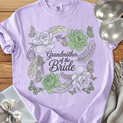 Grandmother of the Bride - Premium Floral Wedding T-Shirt