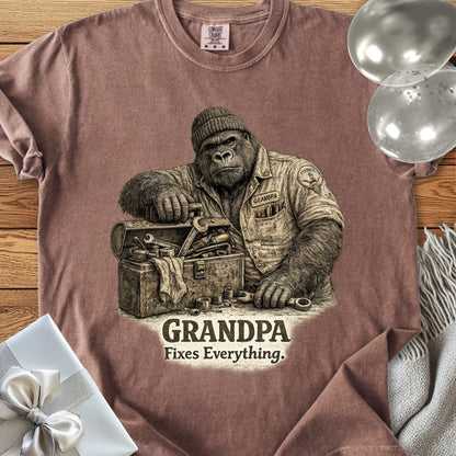 Grandpa Fixes Everything - Premium T-Shirt