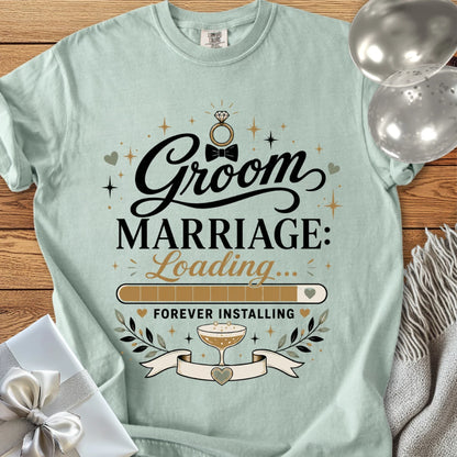 Groom 'Marriage Loading' - Premium Wedding T-Shirt