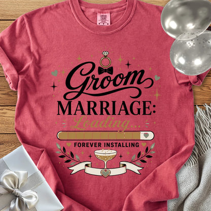 Groom 'Marriage Loading' - Premium Wedding T-Shirt