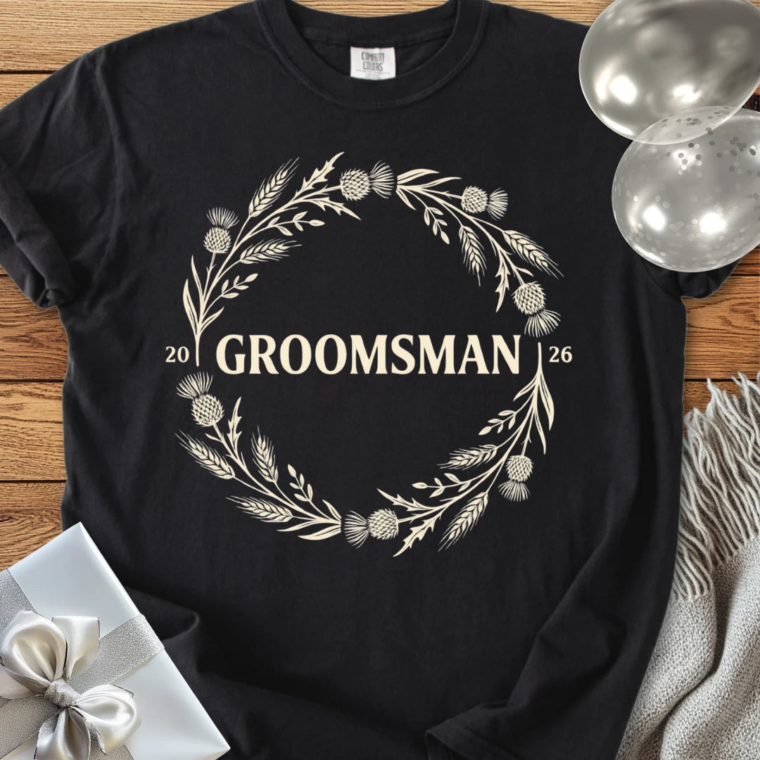 Groomsman 2026 - Premium Wedding T-Shirt