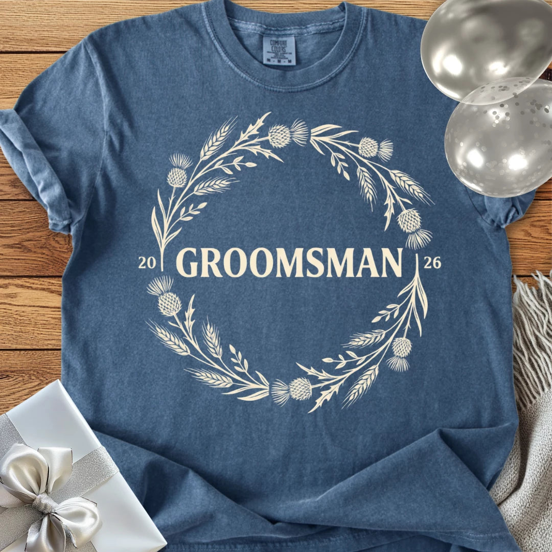 Groomsman 2026 - Premium Wedding T-Shirt