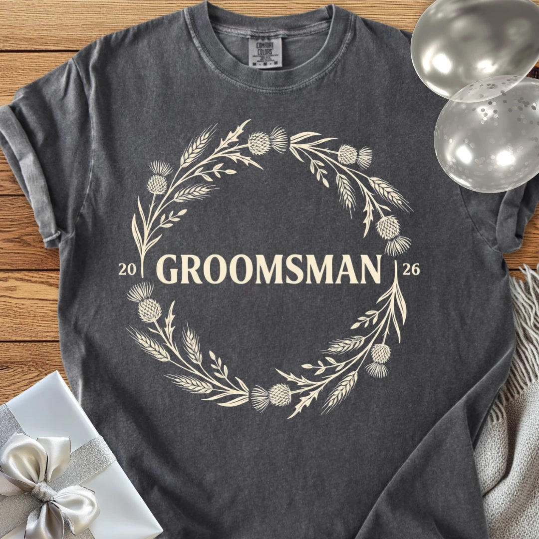Groomsman 2026 - Premium Wedding T-Shirt