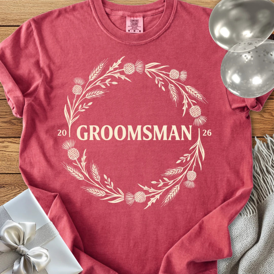 Groomsman 2026 - Premium Wedding T-Shirt