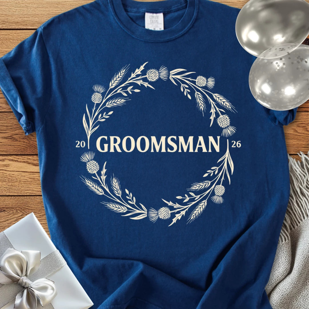 Groomsman 2026 - Premium Wedding T-Shirt