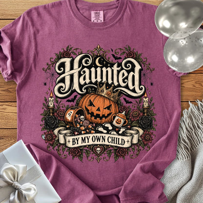 Haunted By My Own Child - Premium Halloween Parenting T-Shirt