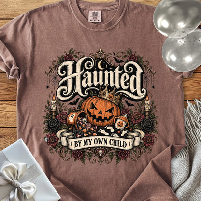 Haunted By My Own Child - Premium Halloween Parenting T-Shirt