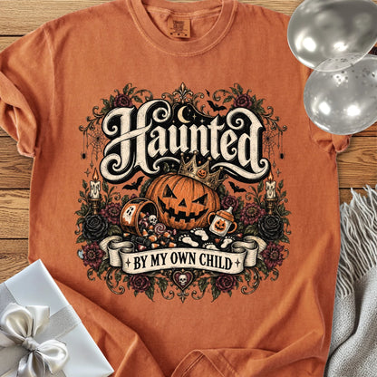 Haunted By My Own Child - Premium Halloween Parenting T-Shirt