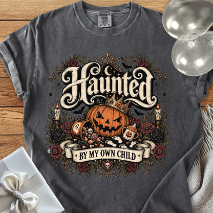 Haunted By My Own Child - Premium Halloween Parenting T-Shirt