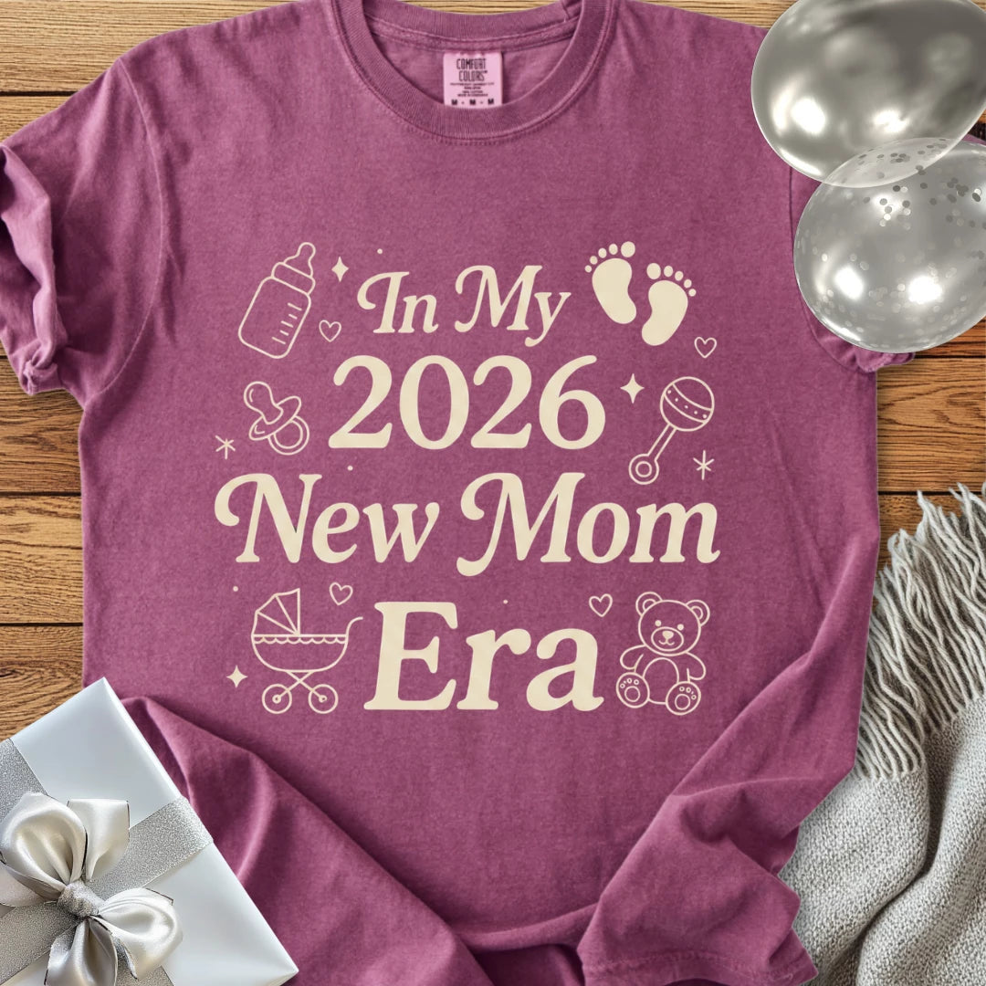 In My 2026 New Mom Era - Premium New Baby T-Shirt