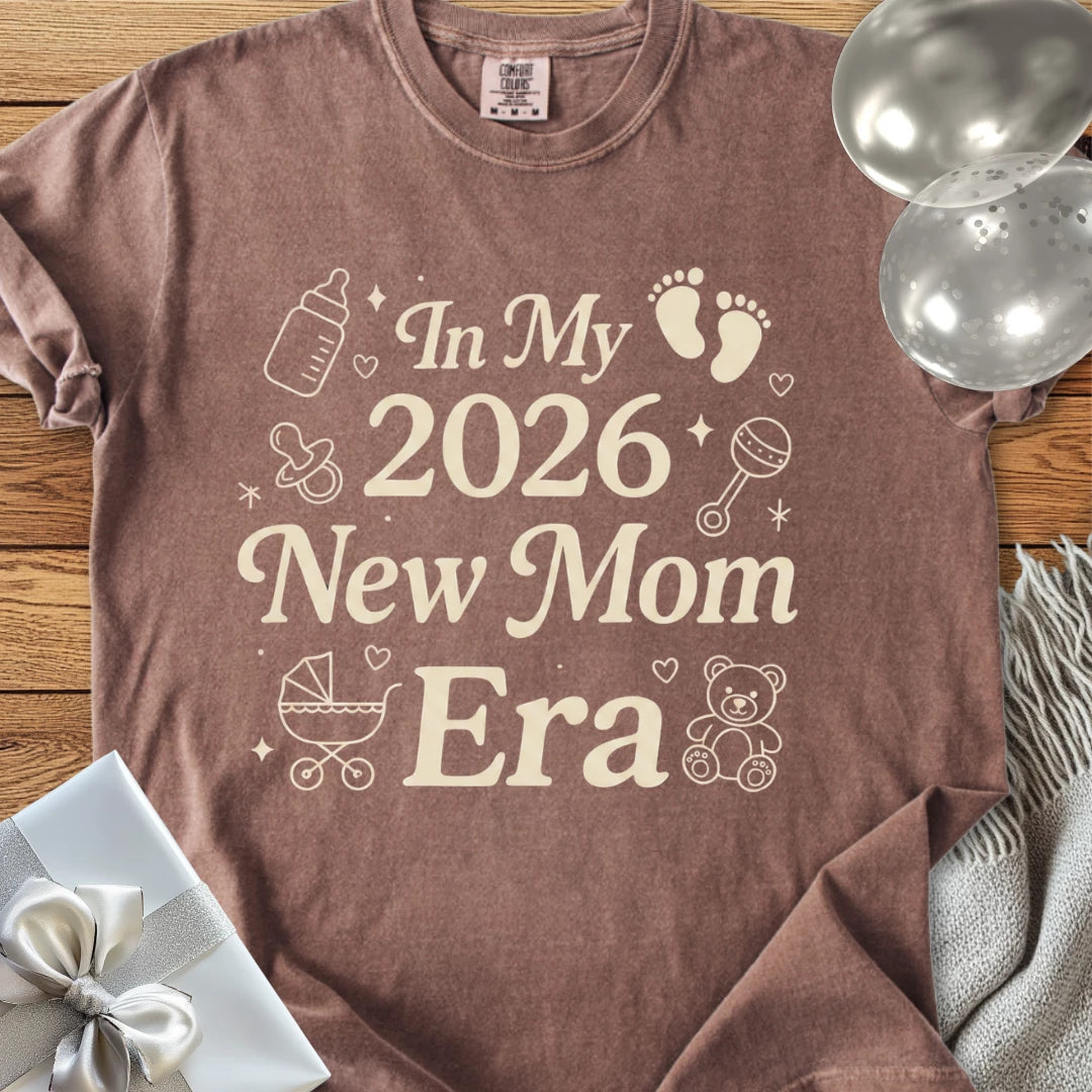 In My 2026 New Mom Era - Premium New Baby T-Shirt