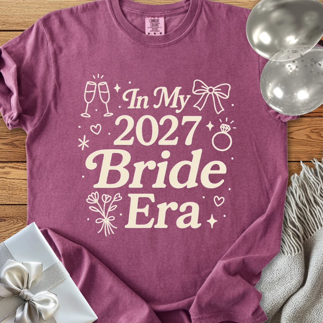 In My 2027 Bride Era - Premium Wedding T-Shirt