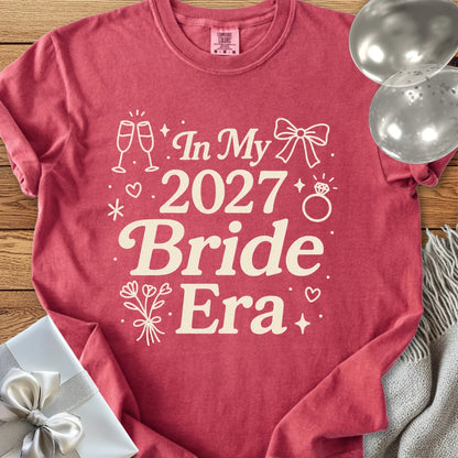 In My 2027 Bride Era - Premium Wedding T-Shirt