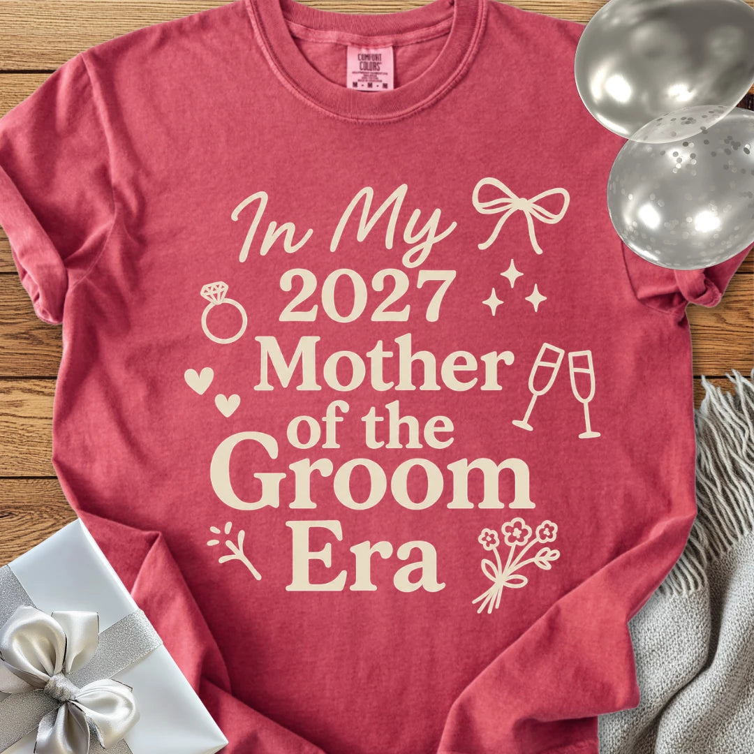In My 2027 Mother of the Groom Era - Premium Wedding T-Shirt