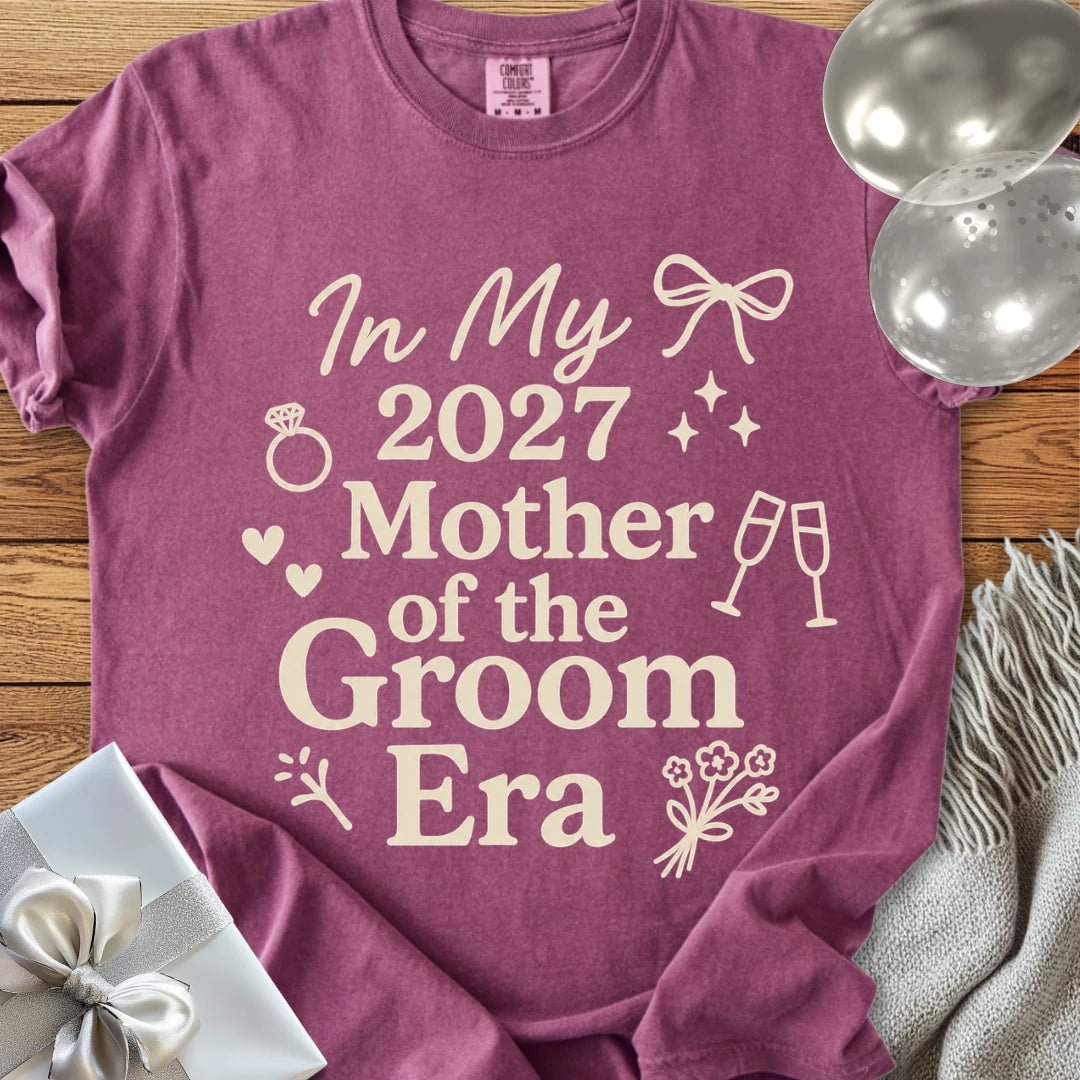 In My 2027 Mother of the Groom Era - Premium Wedding T-Shirt