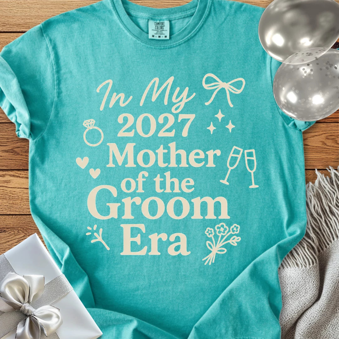 In My 2027 Mother of the Groom Era - Premium Wedding T-Shirt